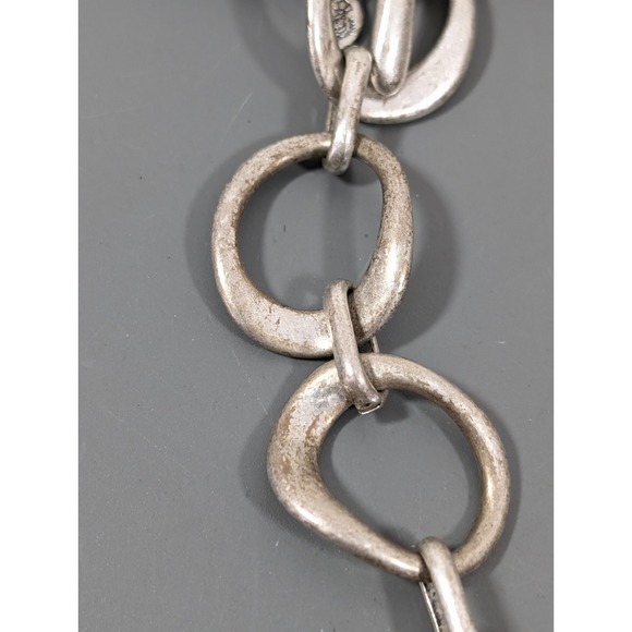 Premier Designs Silver Tone Chain Y-Drop Necklace Black Multi Cord necklace 20" - Picture 5 of 11